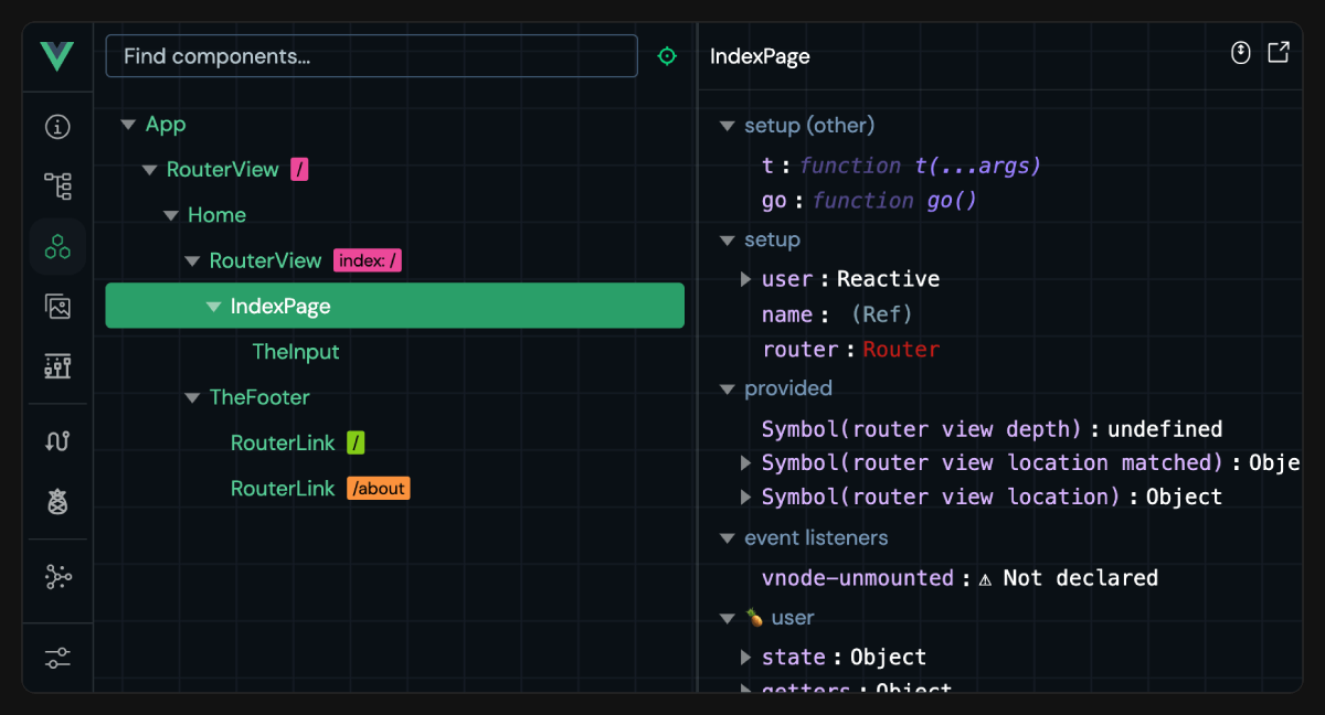 Скриншот devtools